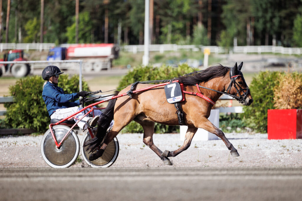 Iida Vironen ja Hillshead's Lightning poniraveissa